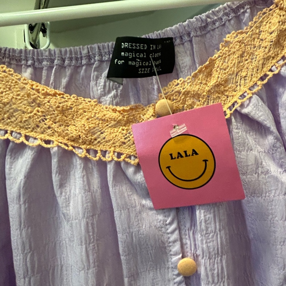 NWT Dressed In Lala Romanticize Your Life Dress in lavender Size S - Picture 2 of 3